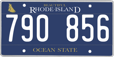 RI license plate 790856