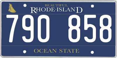 RI license plate 790858