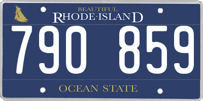RI license plate 790859