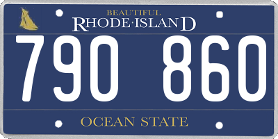 RI license plate 790860
