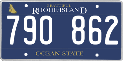 RI license plate 790862