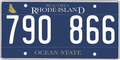 RI license plate 790866