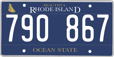 RI license plate 790867