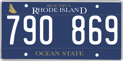 RI license plate 790869