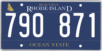 RI license plate 790871