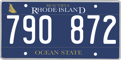 RI license plate 790872