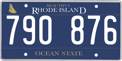 RI license plate 790876