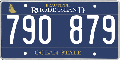 RI license plate 790879
