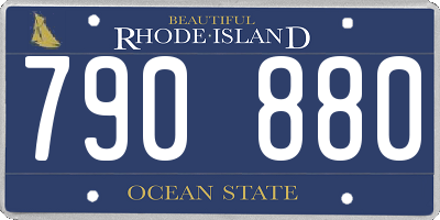 RI license plate 790880