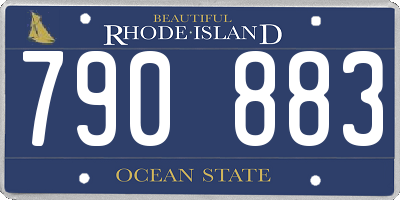 RI license plate 790883