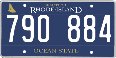 RI license plate 790884