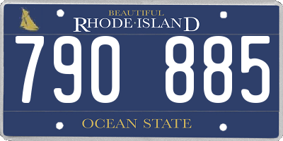 RI license plate 790885
