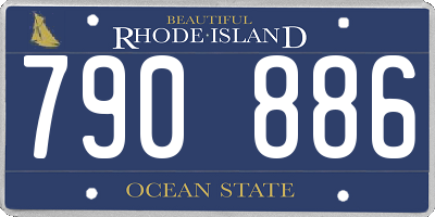 RI license plate 790886