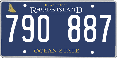 RI license plate 790887