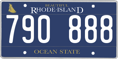 RI license plate 790888