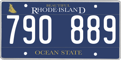 RI license plate 790889