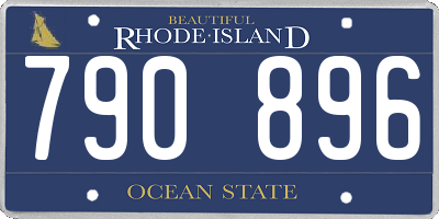 RI license plate 790896