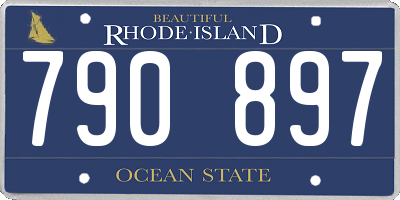 RI license plate 790897