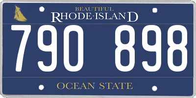 RI license plate 790898