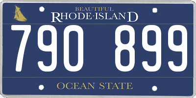 RI license plate 790899