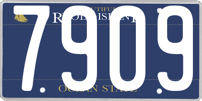 RI license plate 7909