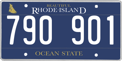 RI license plate 790901