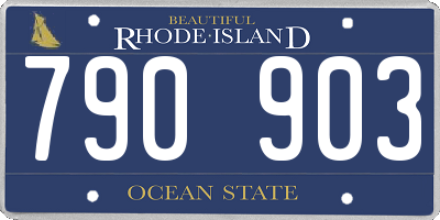 RI license plate 790903