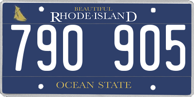 RI license plate 790905