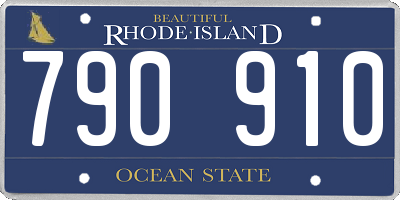 RI license plate 790910