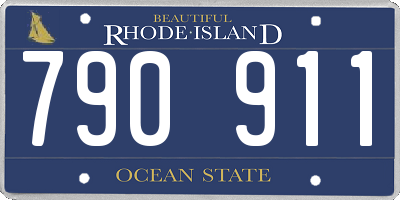 RI license plate 790911
