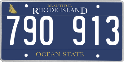 RI license plate 790913