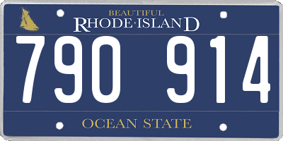RI license plate 790914