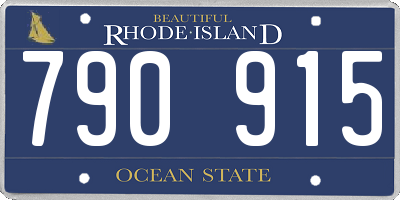 RI license plate 790915