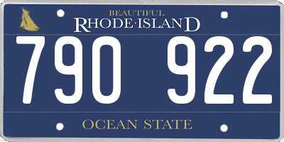 RI license plate 790922