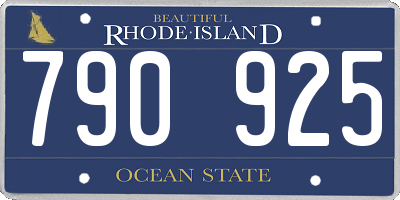 RI license plate 790925