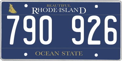 RI license plate 790926