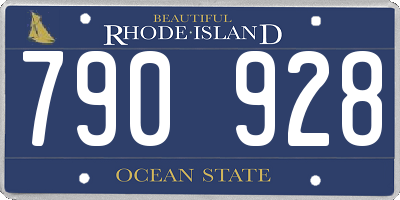 RI license plate 790928