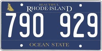 RI license plate 790929