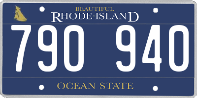 RI license plate 790940