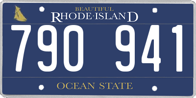 RI license plate 790941