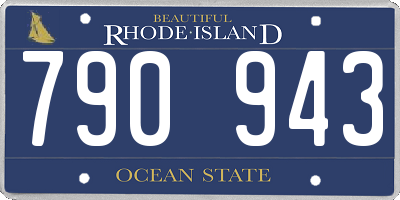 RI license plate 790943