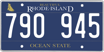 RI license plate 790945