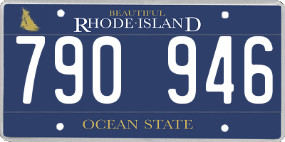 RI license plate 790946
