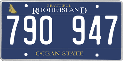 RI license plate 790947