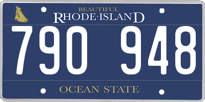 RI license plate 790948