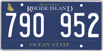 RI license plate 790952