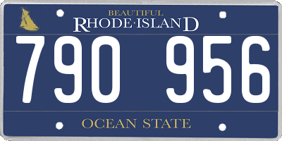 RI license plate 790956
