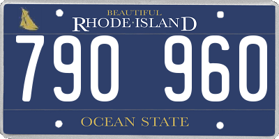 RI license plate 790960