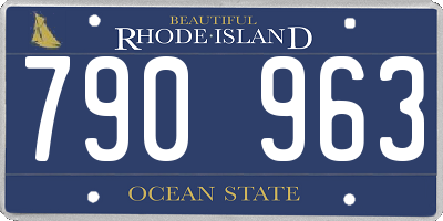 RI license plate 790963