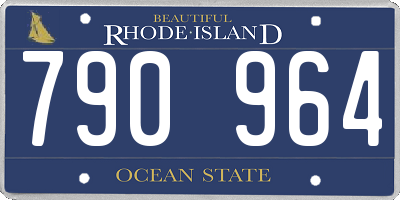RI license plate 790964